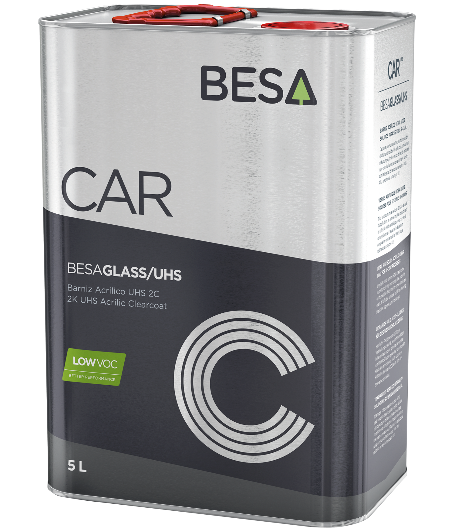 Kit Peinture Carrosserie BesaGlass UHS - 2L Vernis + 1L Durcisseur + 500ml Diluant - Neuf