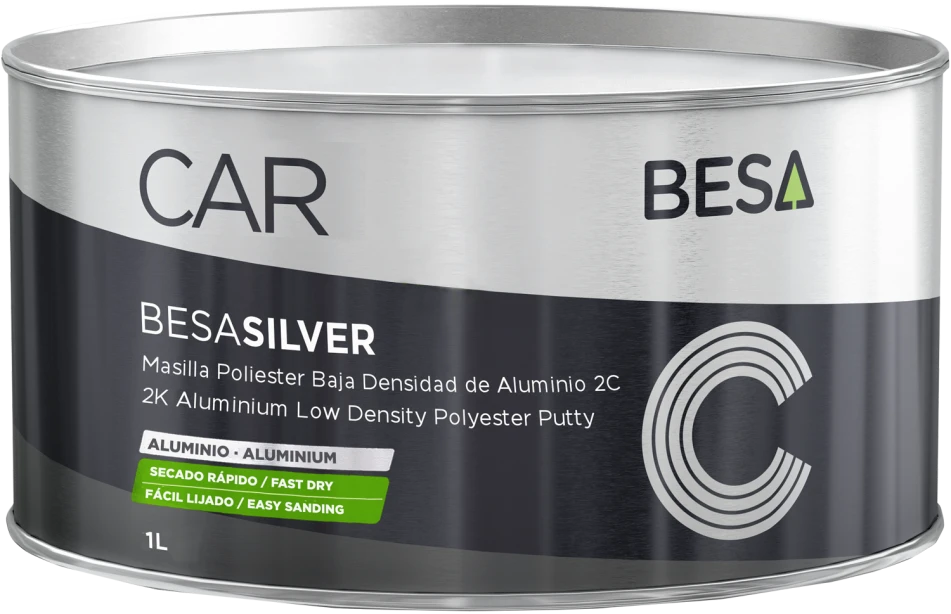 aluminio detail besa silver baja masilla densidad 