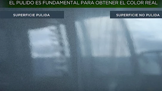 pulida superficie coche