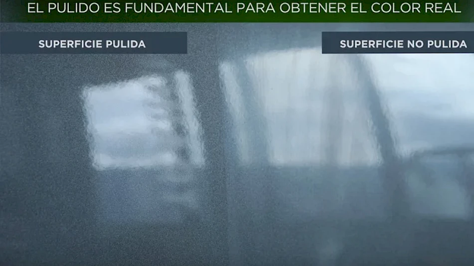 superficie pulida coche
