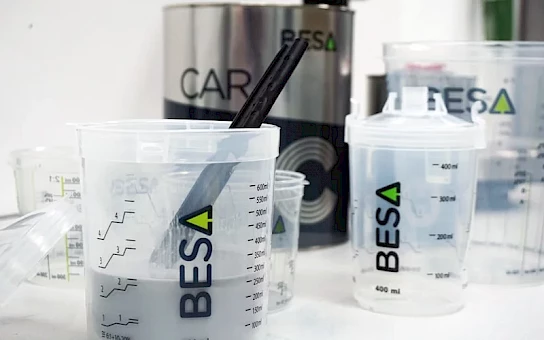 pintura mezclar para vasos